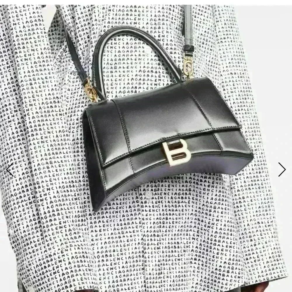 BALENCIAGA Hourglass Small leather crossbody bag - Picture 3 of 13